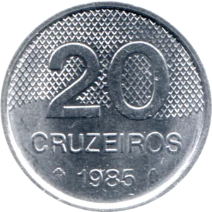 Preview 20 Cruzeiros, 1985 reverse