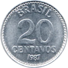 Preview 20 centavos, 1987 reverse