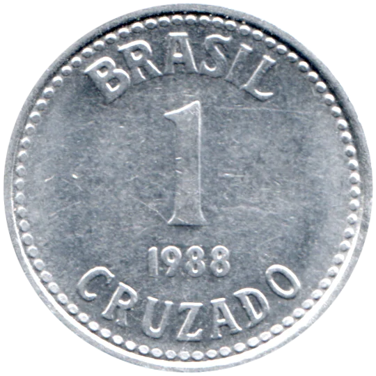 1 Cruzado, 1988 Reverse
