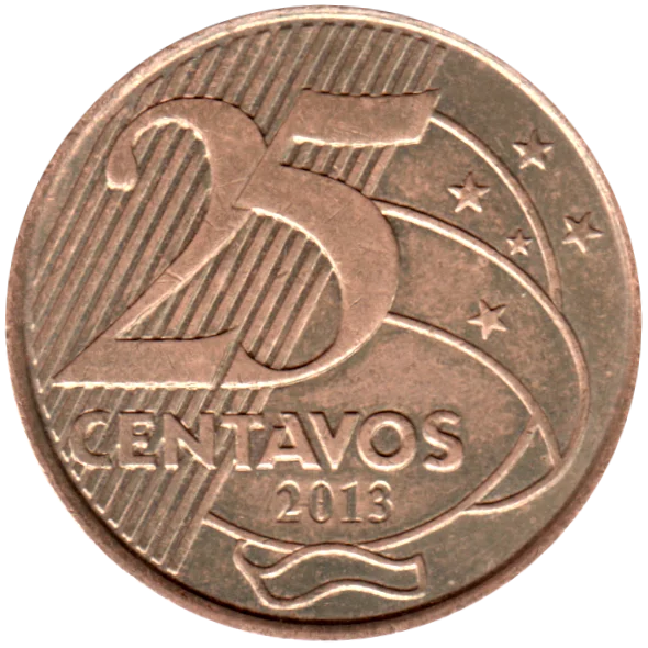 25 centavos, 2013 Reverse