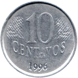 Preview 10 centavos, 1996 reverse