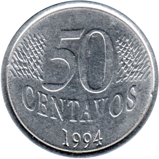 50 centavos, 1994 Reverse