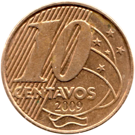 10 centavos, 2009 Reverse