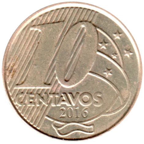 10 centavos, 2016 Reverse