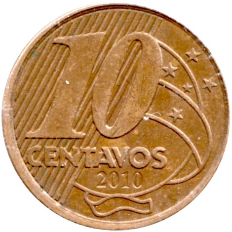 10 centavos, 2010 Reverse