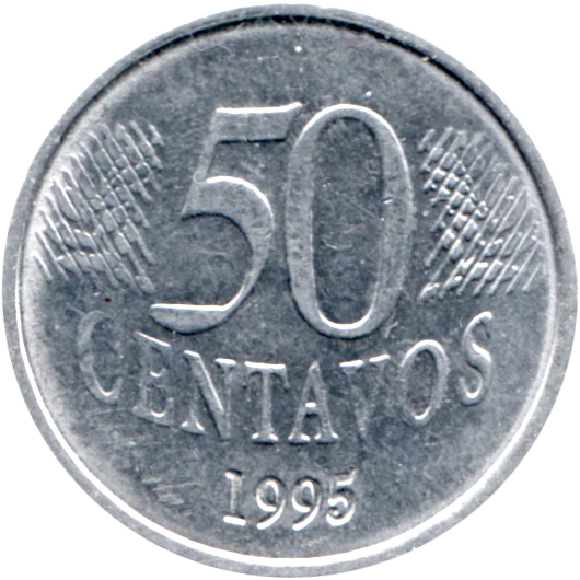 50 centavos, 1995 Reverse