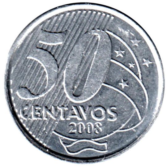 50 centavos, 2008 Reverse