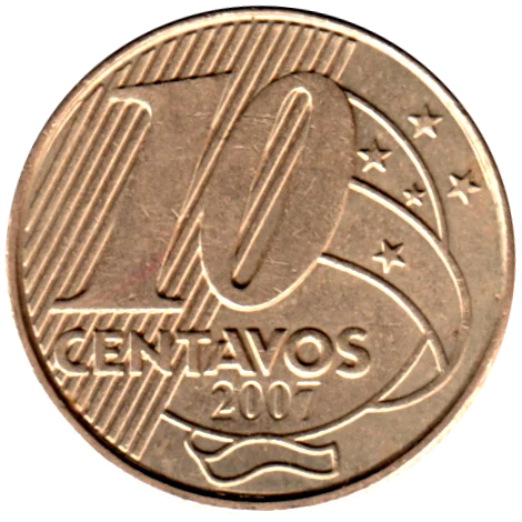 10 centavos, 2007 Reverse