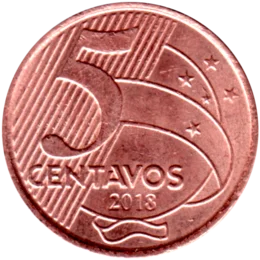 Preview 5 centavos, 2018 reverse