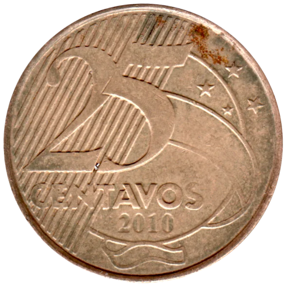 25 centavos, 2010 Reverse