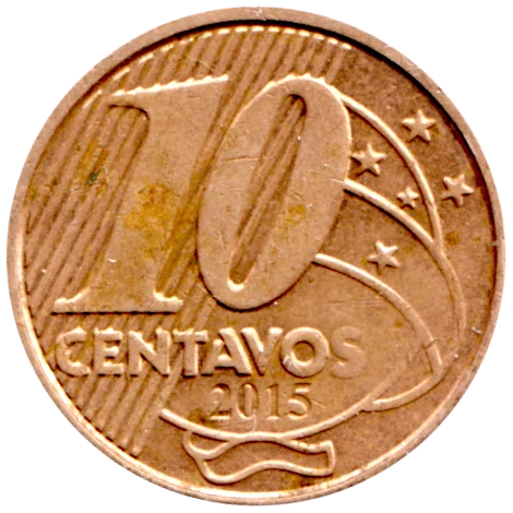 10 centavos, 2015 Reverse