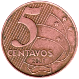 Preview 5 centavos, 2001 reverse