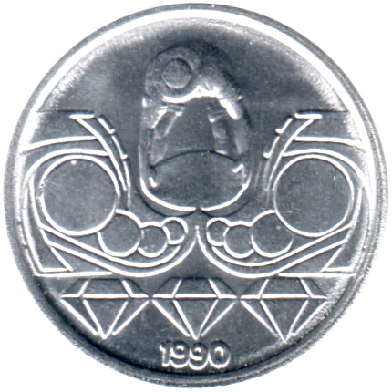 10 centavos, 1990 Obverse