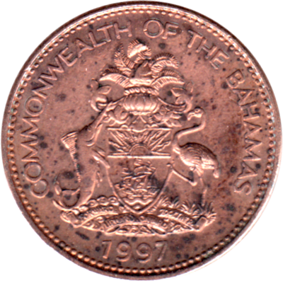 1 cent, 1997 Obverse