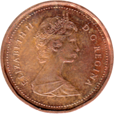 1 cent, 1985 Obverse
