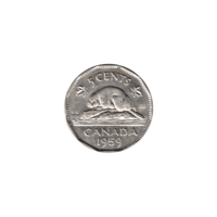 Preview 5 cents, 1959 reverse