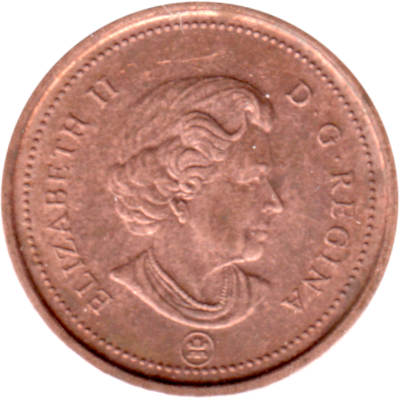 1 cent, 2007 Obverse