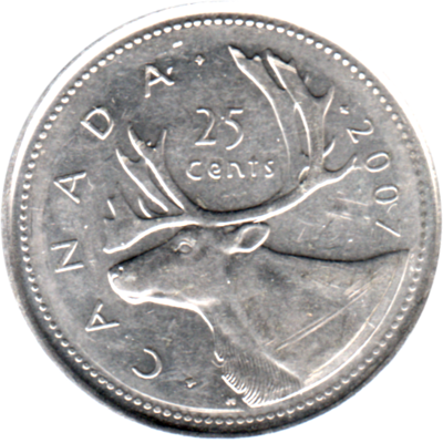 25 cents, 2007 Reverse