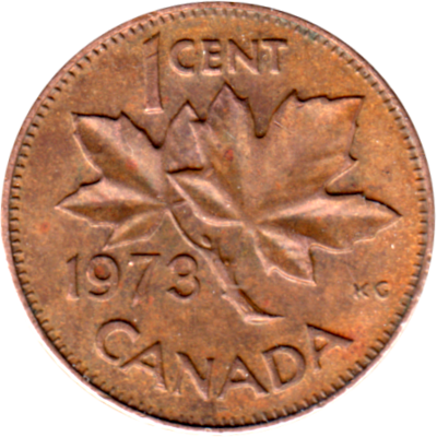1 cent, 1973 Reverse