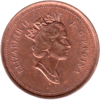 1 cent, 1999 Obverse