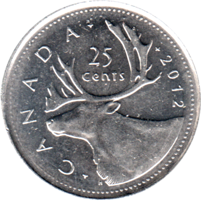 25 cents, 2012 Reverse
