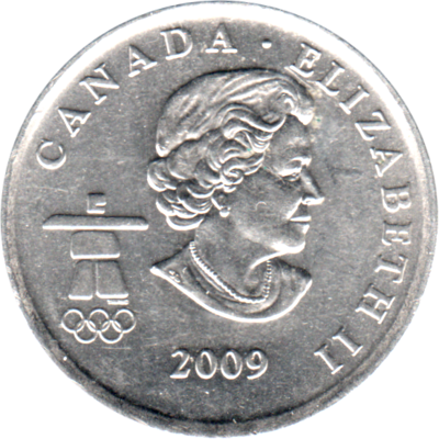 25 cents, 2009 Obverse
