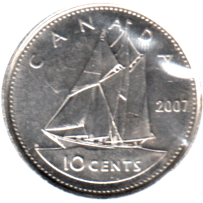 10 cents, 2007 Reverse