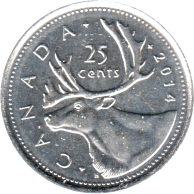 25 cents, 2014 Reverse