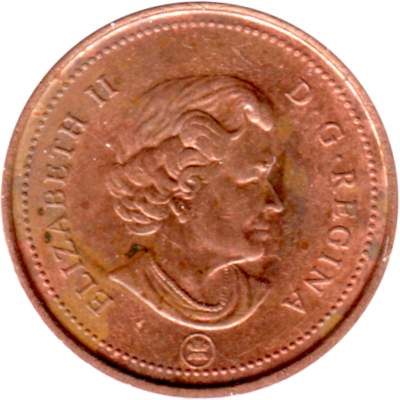 1 cent, 2009 Obverse