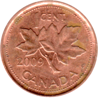 1 cent, 2009 Reverse