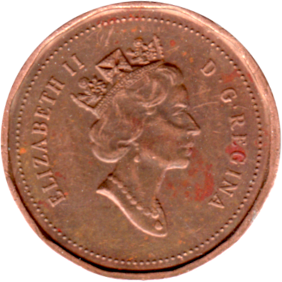 1 cent, 1995 Obverse
