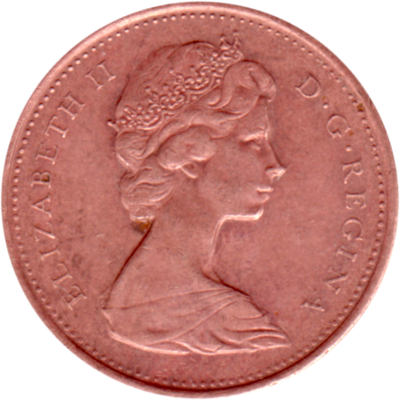 1 cent, 1967 Obverse
