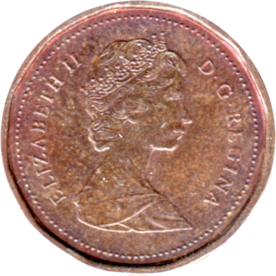 1 cent, 1988 Obverse