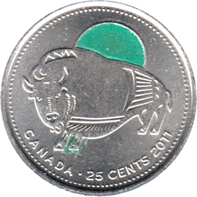 25 cents, 2011 Reverse