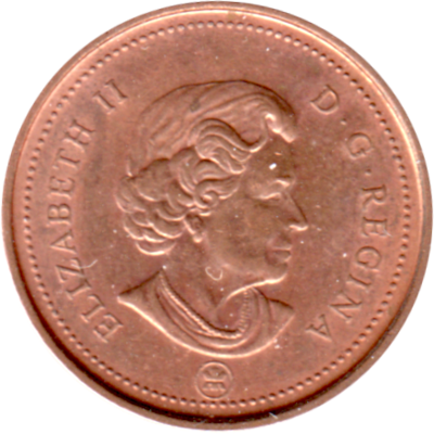 1 cent, 2008 Obverse