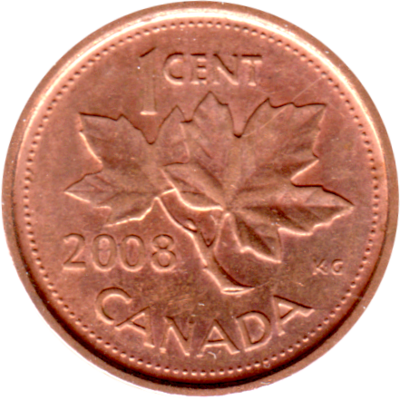 1 cent, 2008 Reverse