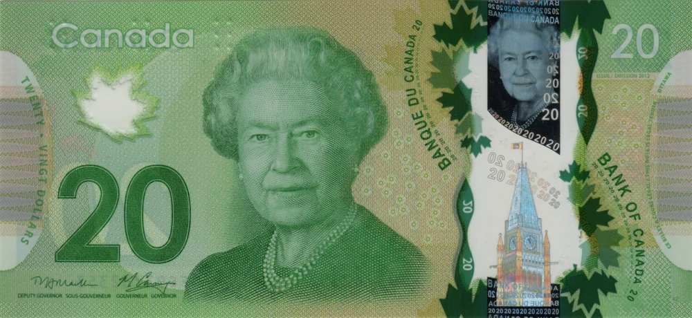 20 Dollars, 2012 Obverse