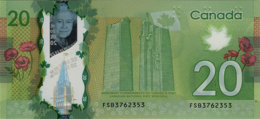 20 Dollars, 2012 Reverse