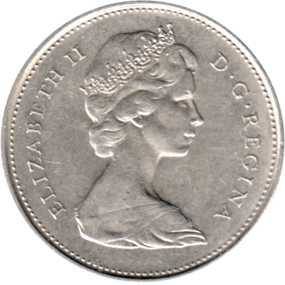 25 cents, 1974 Obverse