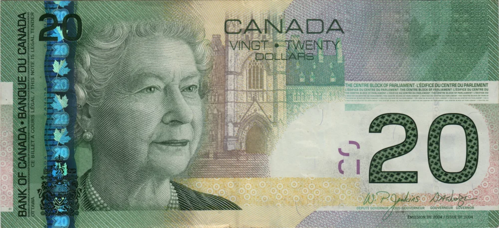 20 Dollars, 2004 Obverse