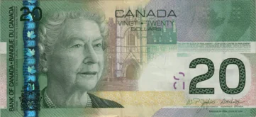 Preview 20 Dollars, 2004 obverse