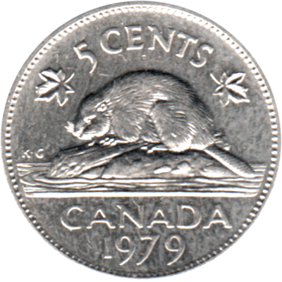 5 cents, 1979 Reverse