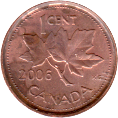 1 cent, 2006 Reverse