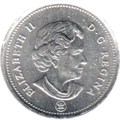 25 cents, 2009 Obverse