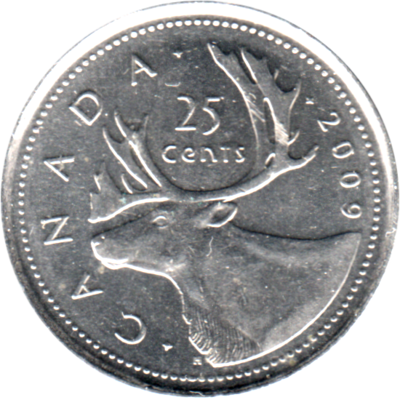 25 cents, 2009 Reverse