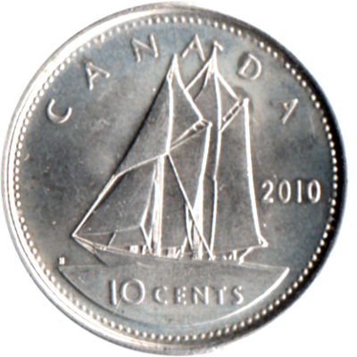 10 cents, 2010 Reverse