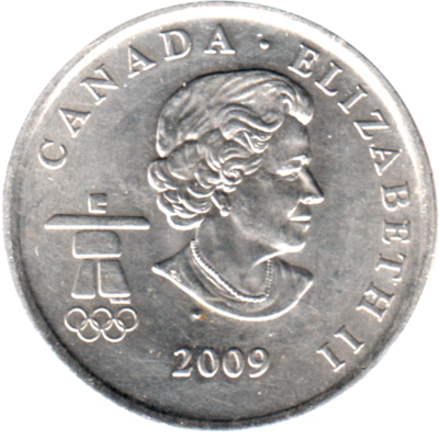 25 cents, 2009 Obverse