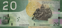 Preview 20 Dollars, 2008 reverse