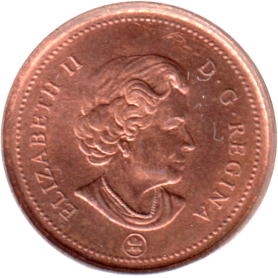 1 cent, 2010 Obverse