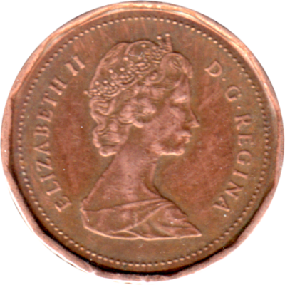 1 cent, 1989 Obverse